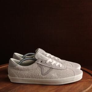 Vans Sneakers Mens SZ 13 Gray Textured Suede Sport Low Skater Casual Preppy Shoe